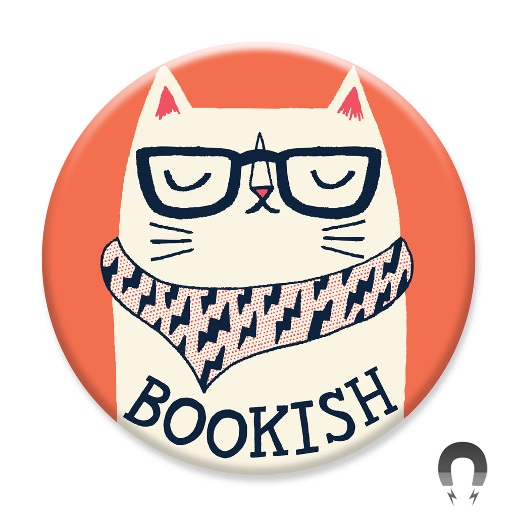 Bookish Cat Magnet