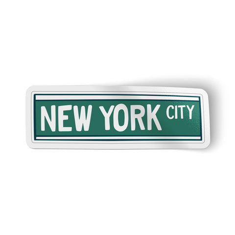 New York City Street Sign Sticker