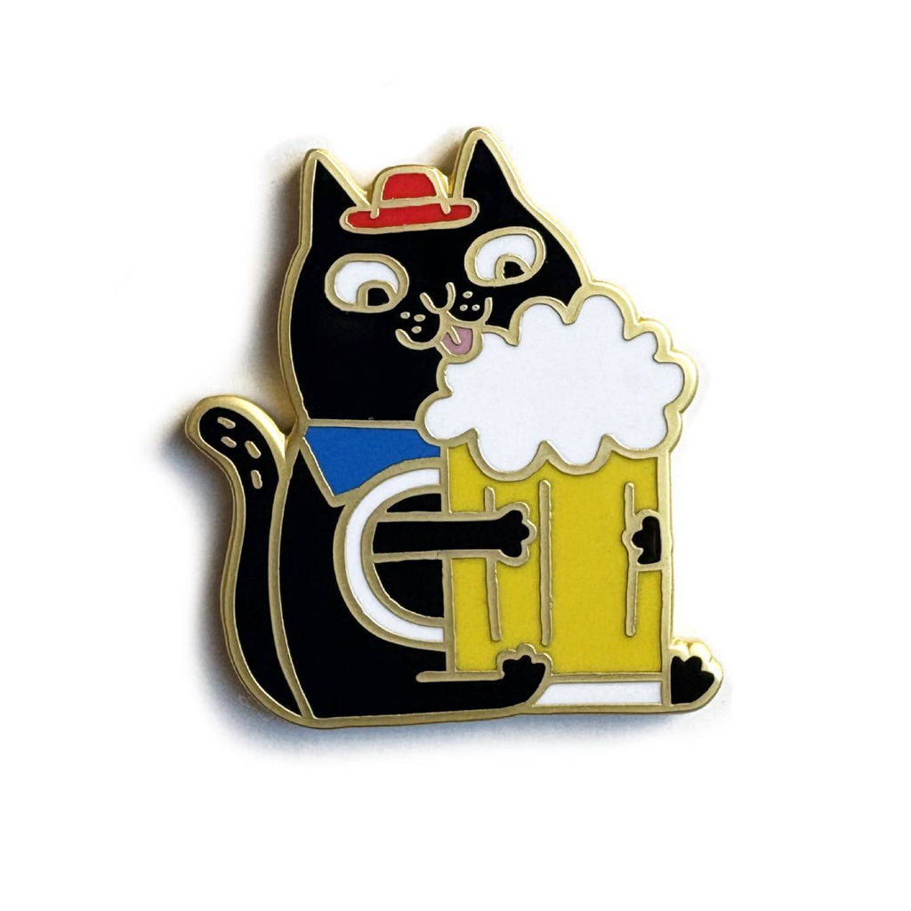 Beer Mug Cat Enamel Pin