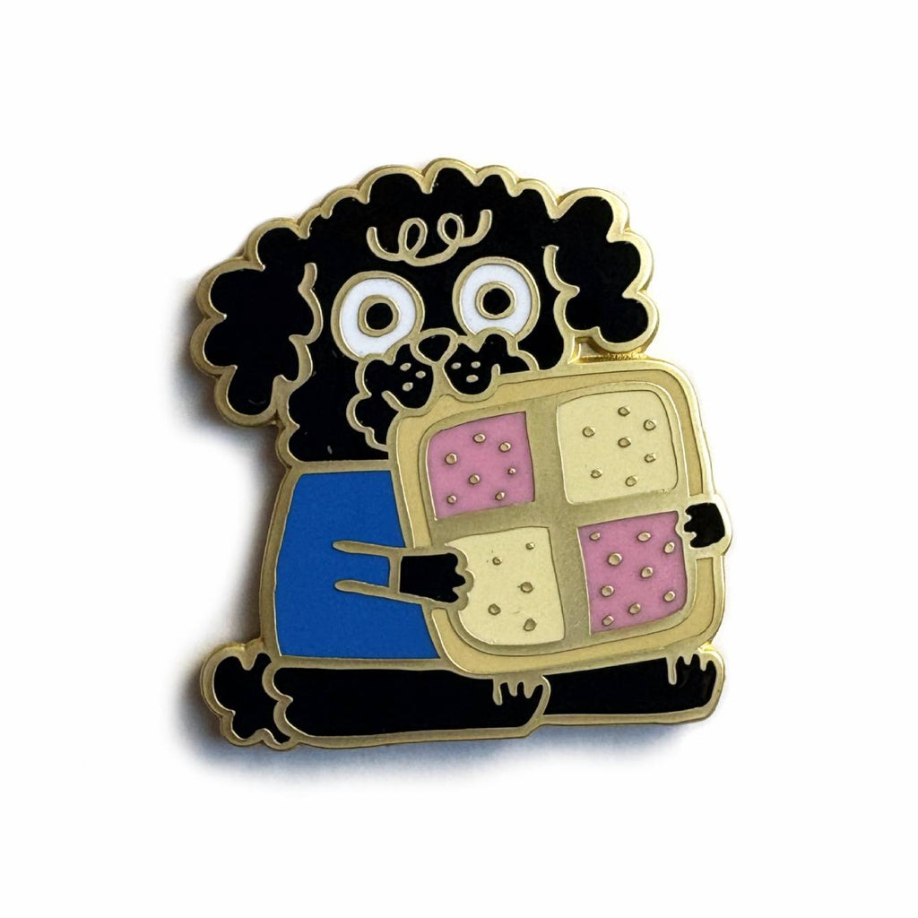 Pastry Dog Battenburg Cake Enamel Pin