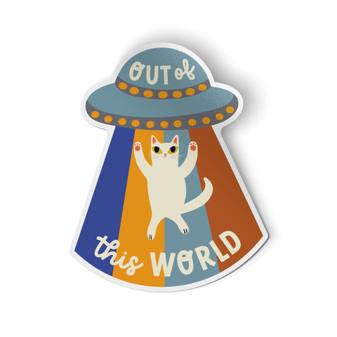 Out of This World Cat Sticker