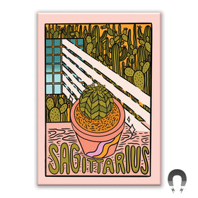 Sagittarius Plant Rectangle Magnet