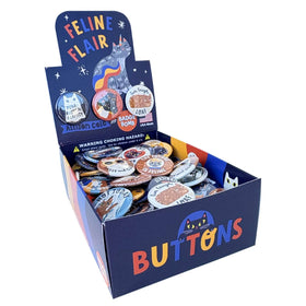 Feline Flair 1.25" Button Box