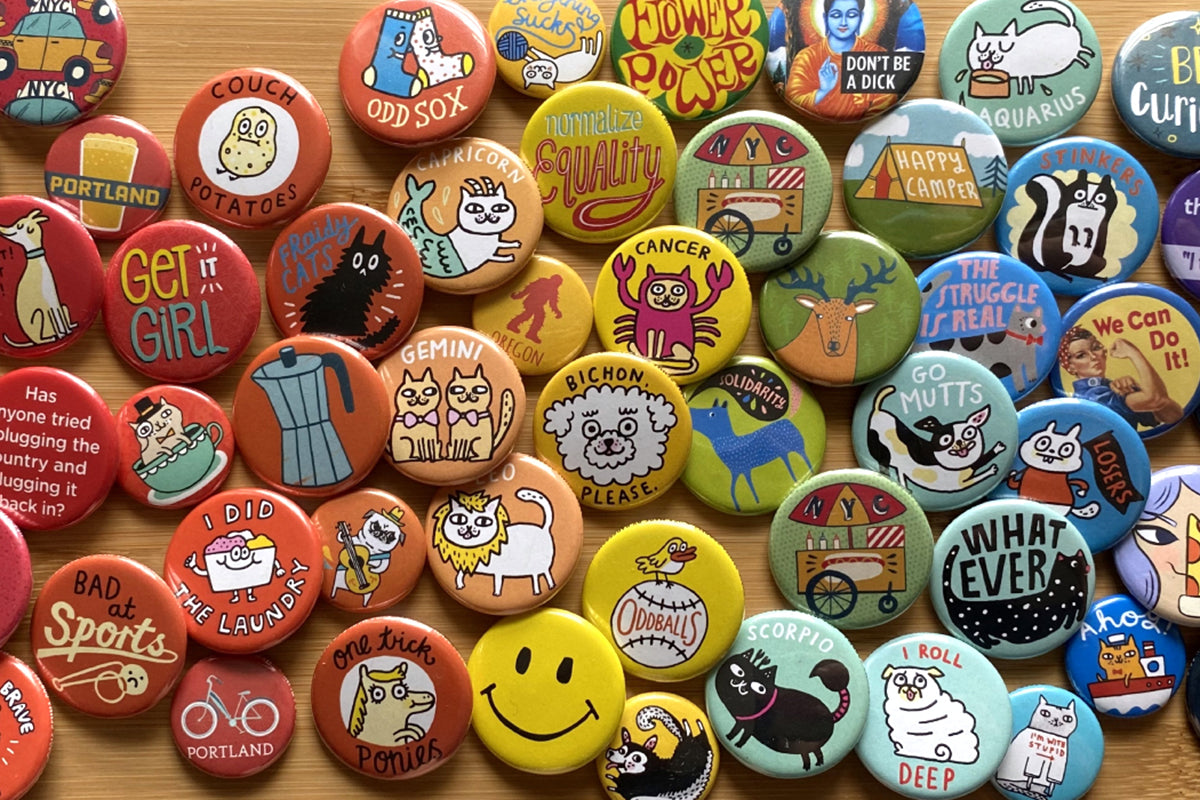 Pins and Buttons for Sale