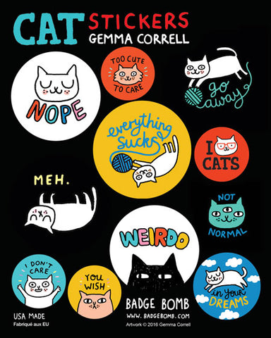 Cattitude Sticker Sheets