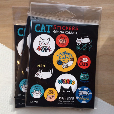 Cattitude Sticker Sheets